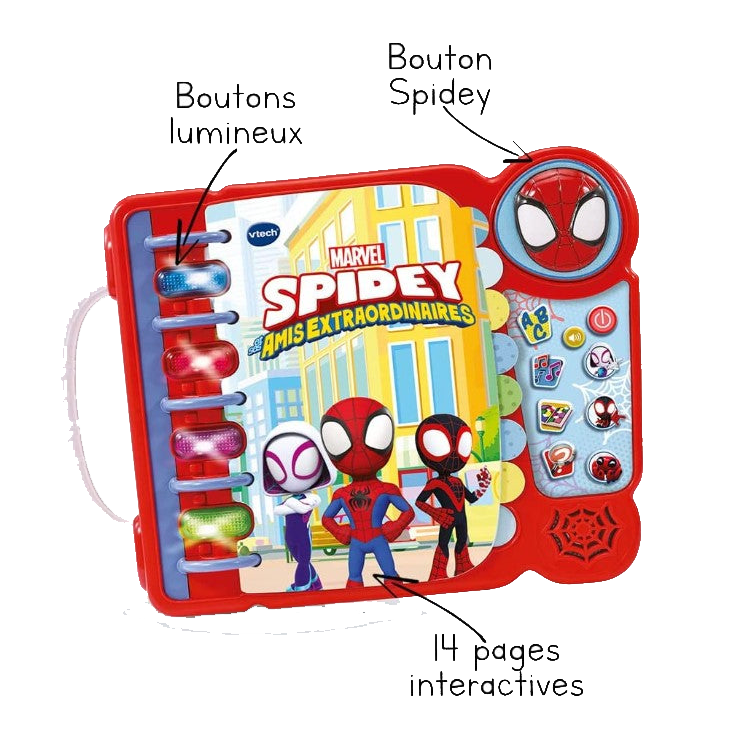 livre-éducatif de Spidey, 3 à 7 ans - Version FR