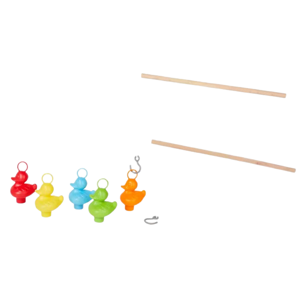 Pêche aux canards avec 2cannes à pêche