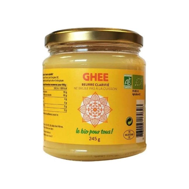 Ghee Beurre Clarifié Bio France