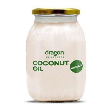 Huile de coco non parfumée, biologique, Dragon Superfoods, 1000 ml