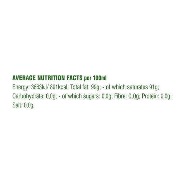 Huile de coco non parfumée, biologique, Dragon Superfoods, 1000 ml