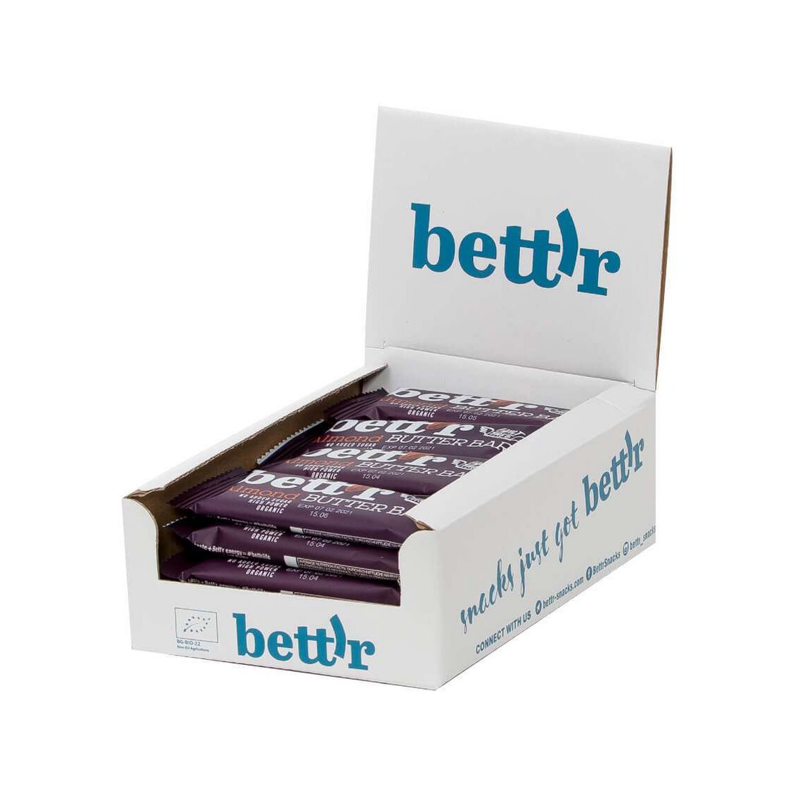 Barre au Beurre d'Amande, Bio, Bett'r, 30g BIO