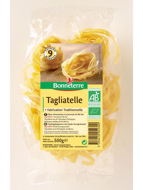 BONNETERRE Tagliatelle 500g PP bio