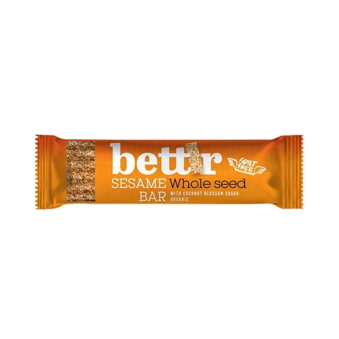Holistibel Barre de sésame entière, biologique, Bett'r, 30 g