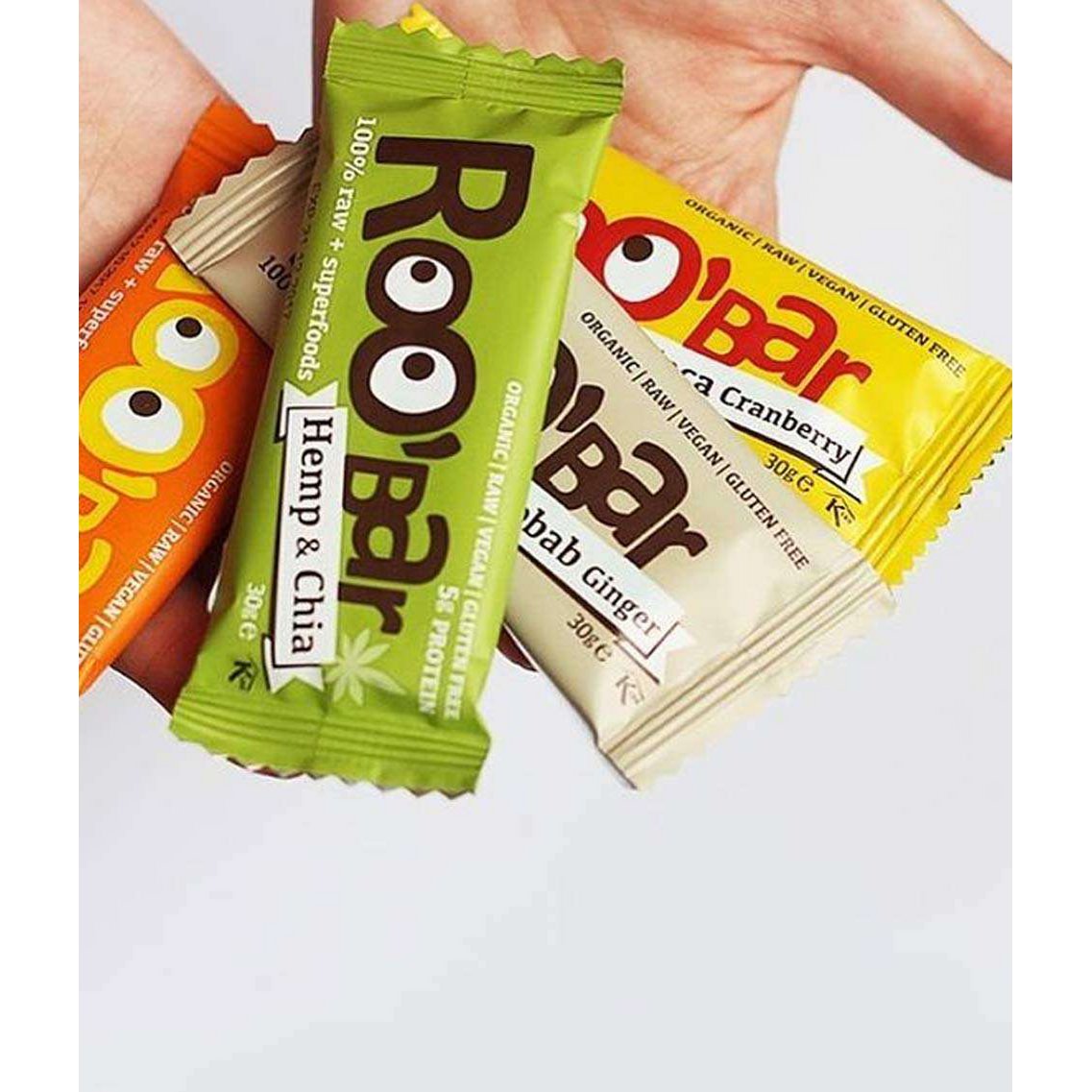 Barre protéinée au chanvre, bio, Roobar, 30 g