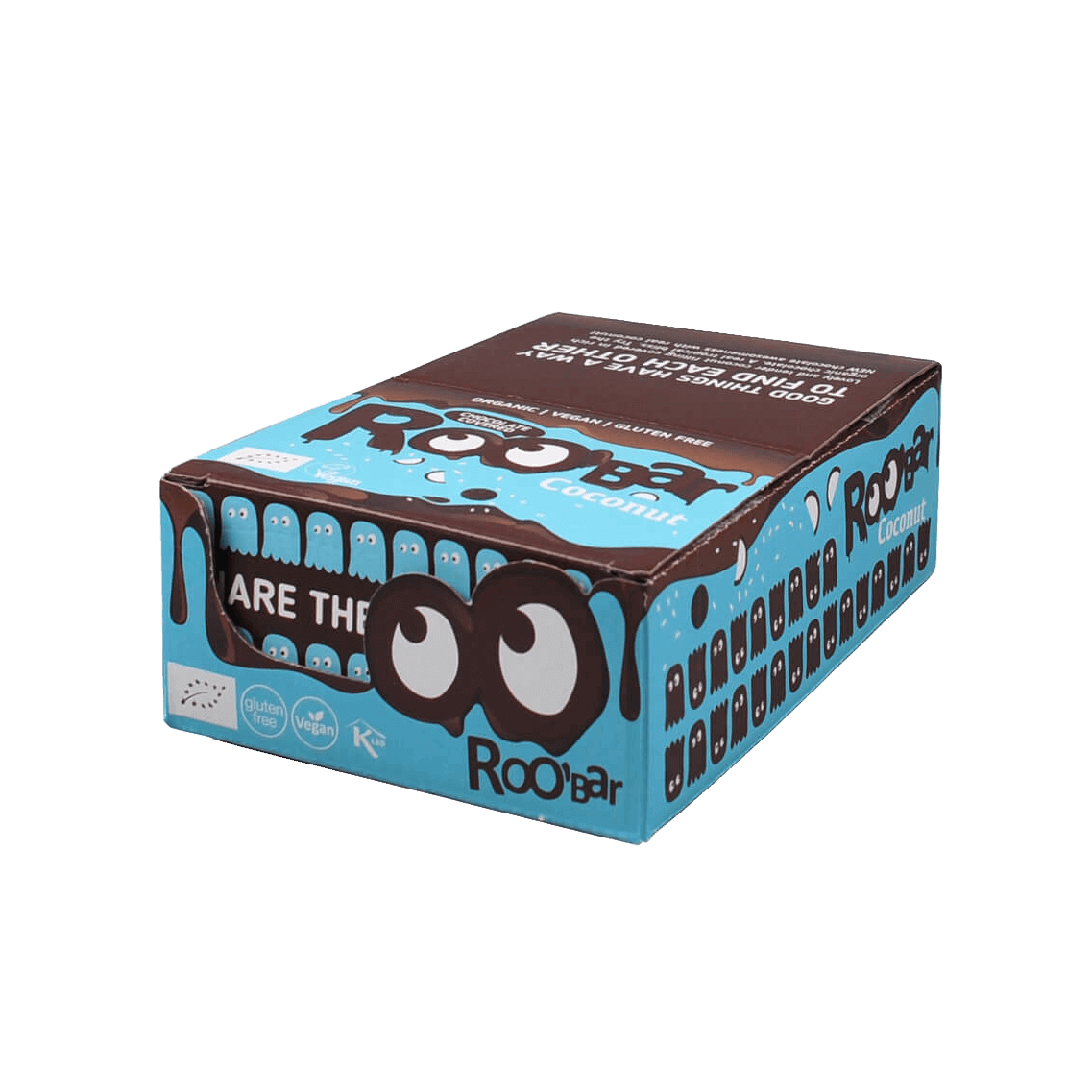 Coconut Bar recouvert de chocolat, organic, Roobar, 30g