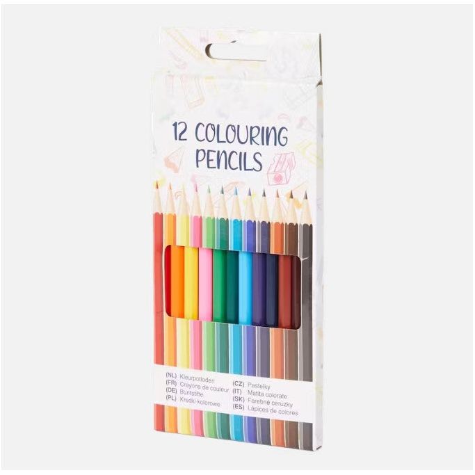 Crayons de couleur 12 pièces