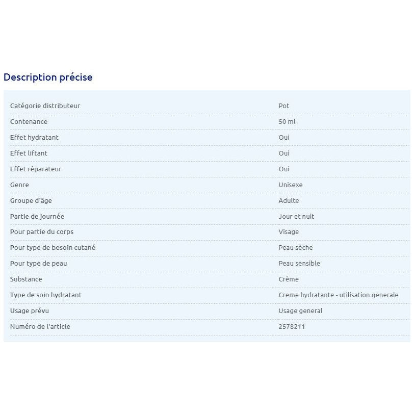 Infos sur crème de champs de provence botanical care