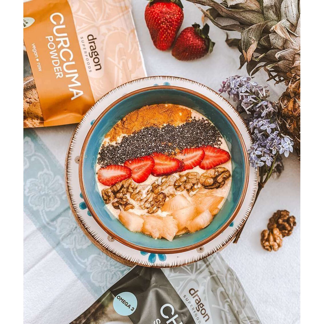 Curcumin, poudre, Bio, Dragon Superfoods, 150g