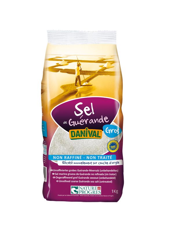 DANIVAL Sel marin Guérande gros 1kg