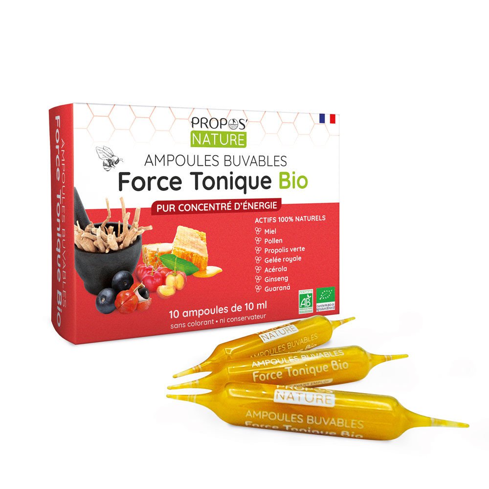 Force Tonique (certifiée AB) - 10 ampoules de 10ml