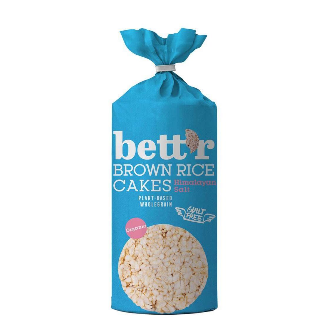 Holistibel Galettes de riz brun au sel de l'Himalaya, bio, Bett'r, 120 g