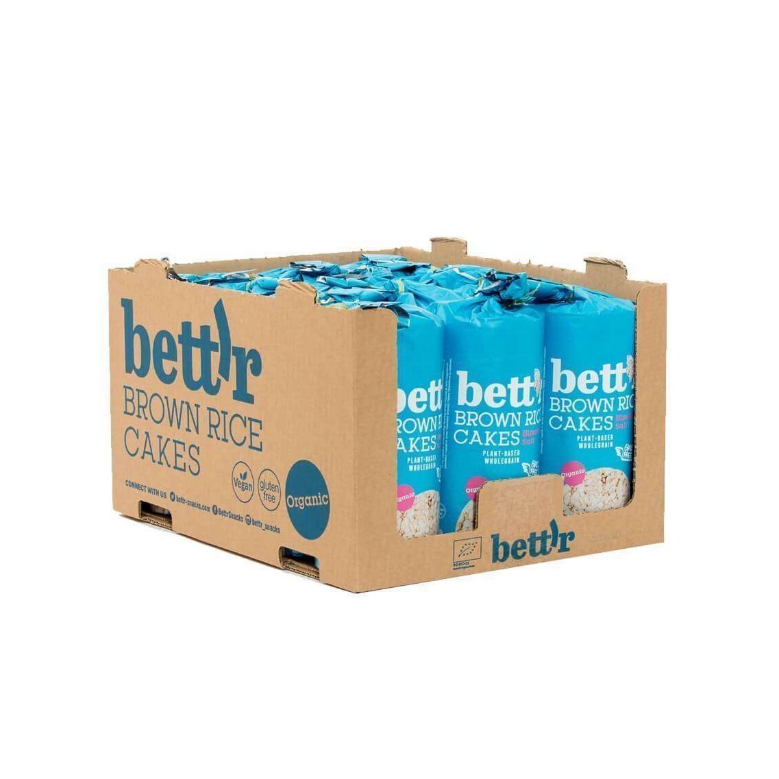 Holistibel Galettes de riz brun au sel de l'Himalaya, bio, Bett'r, 120 g