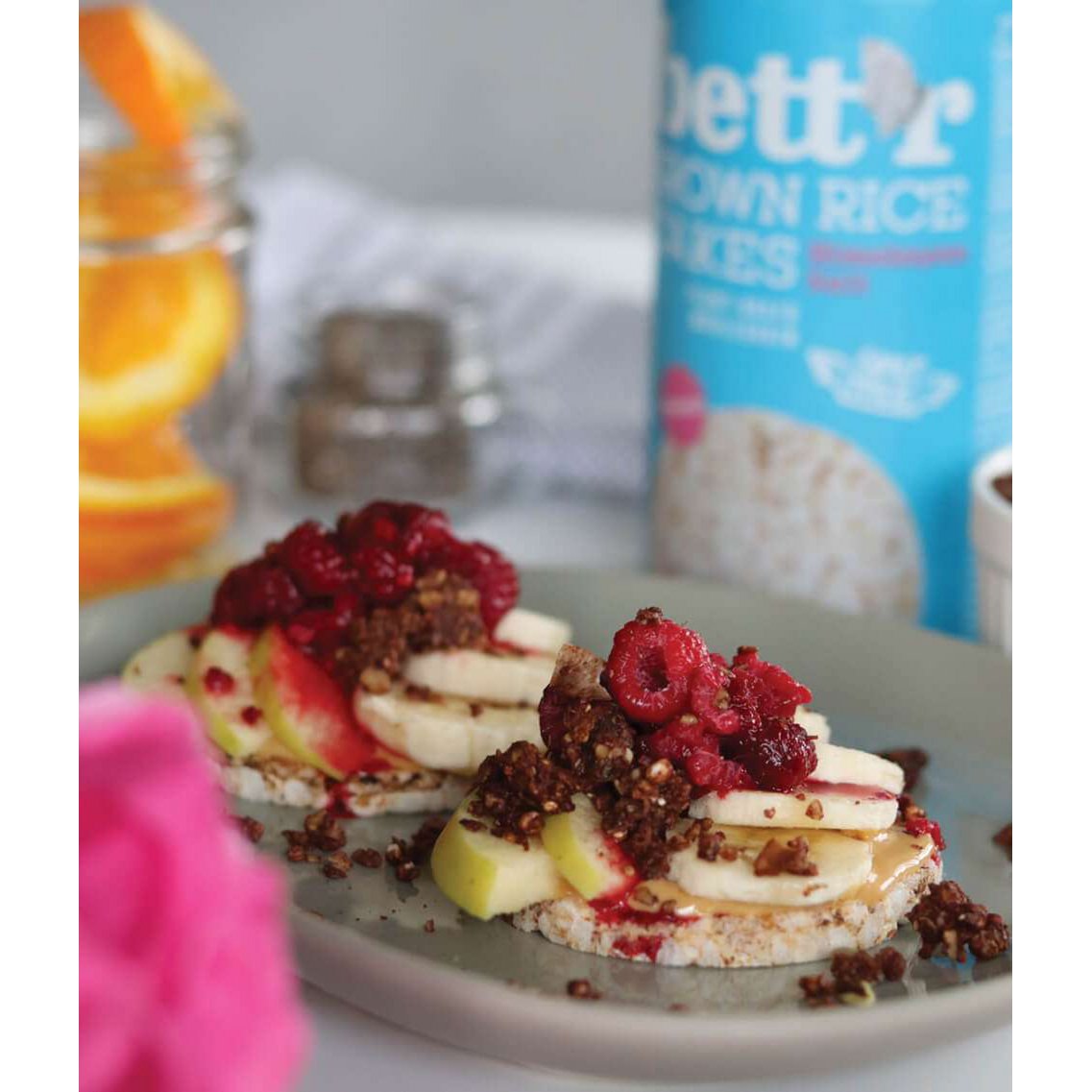 Holistibel Galettes de riz brun au sel de l'Himalaya, bio, Bett'r, 120 g