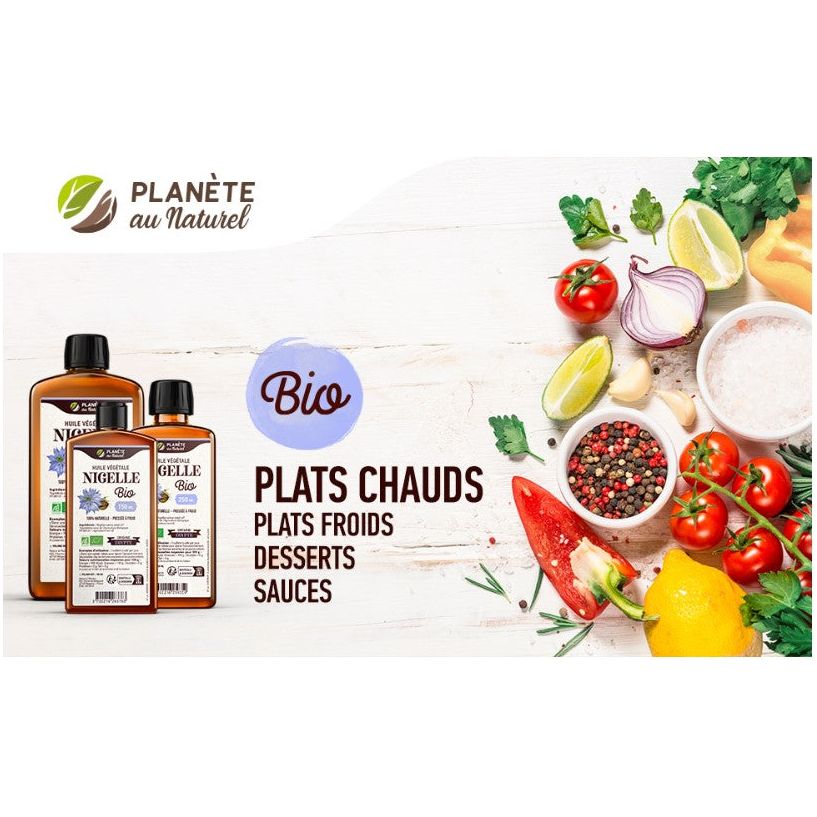 Huile de nigelle pour la cuisine