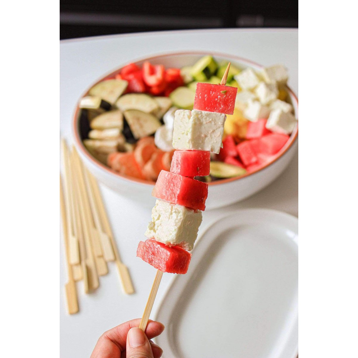 Bâtonnets de gril à manche large en bambou | 20x 30 pièces