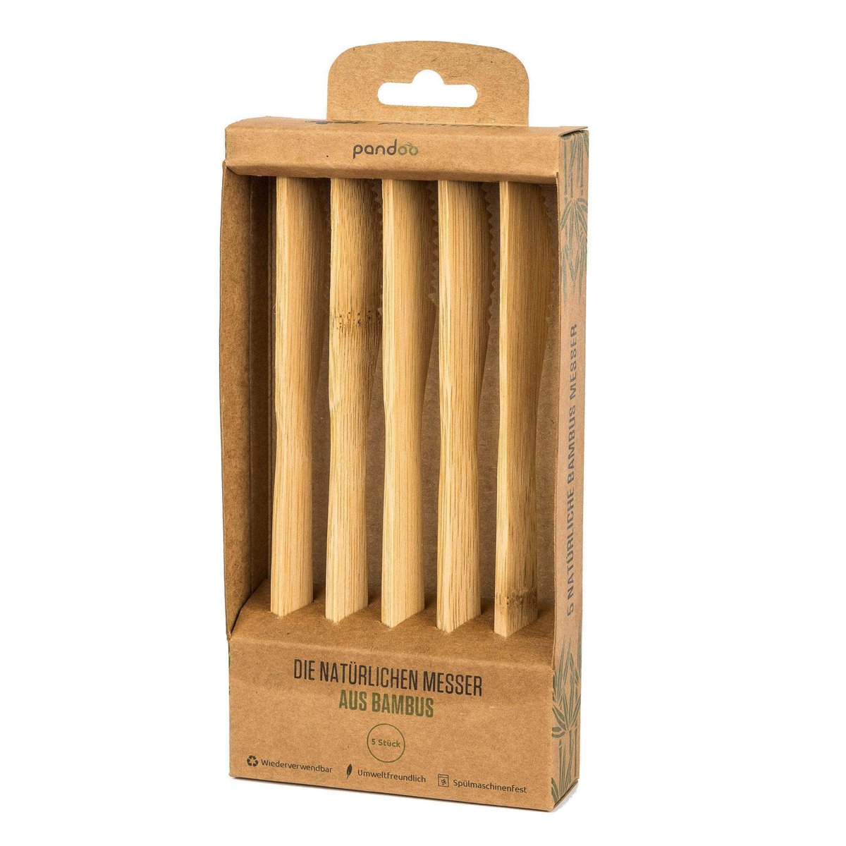 Couverts en bambou 100% naturel | lot de 5