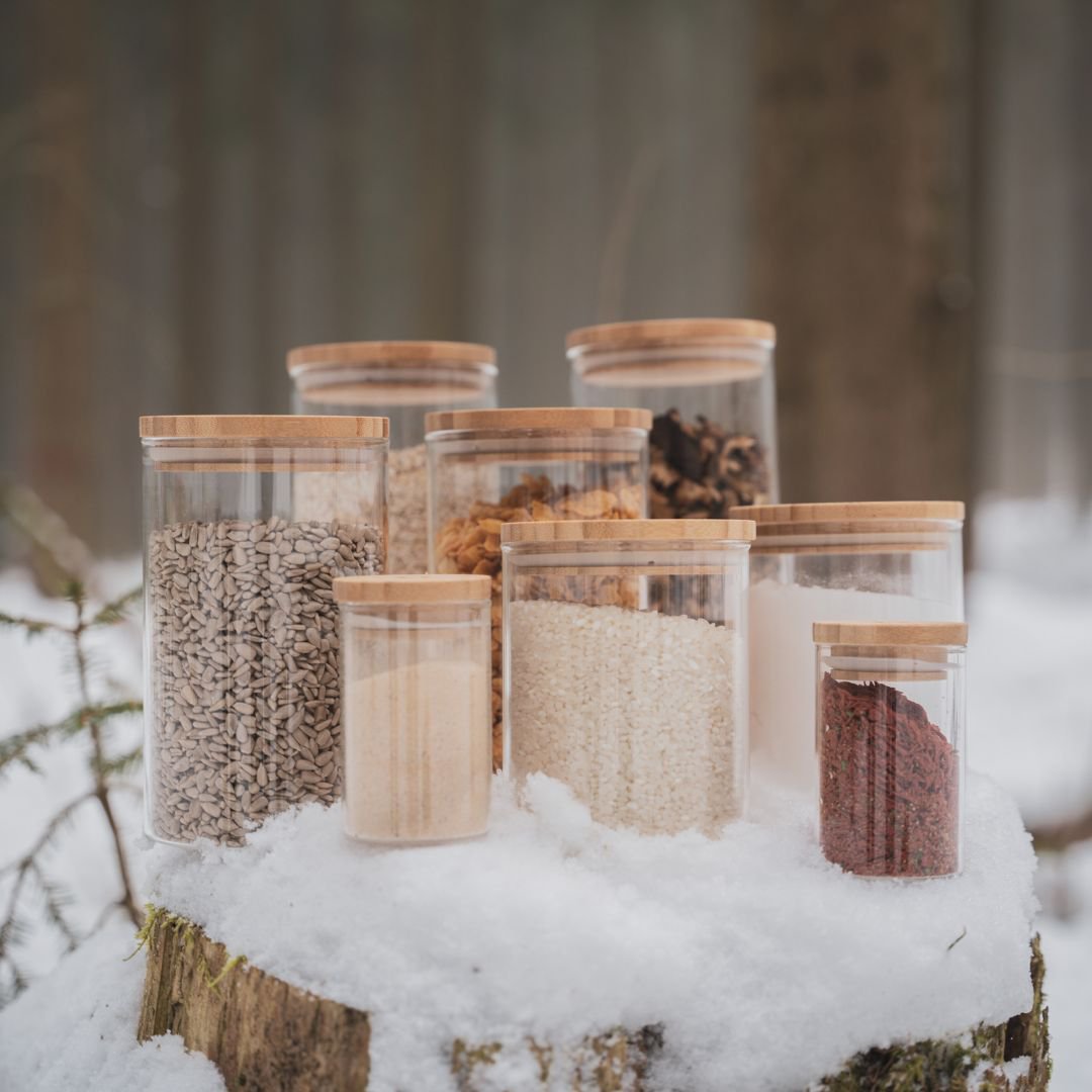 Pots de stockage | 3 tailles 800, 1000, 1300 ml