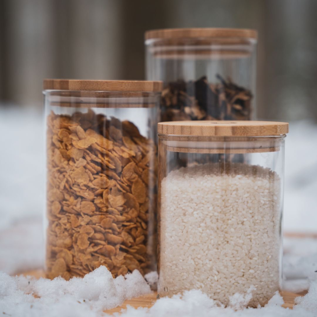 Pots de stockage | 3 tailles 800, 1000, 1300 ml