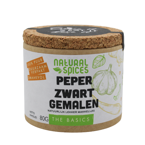 Poivre noir moulu (pot 80 grammes)