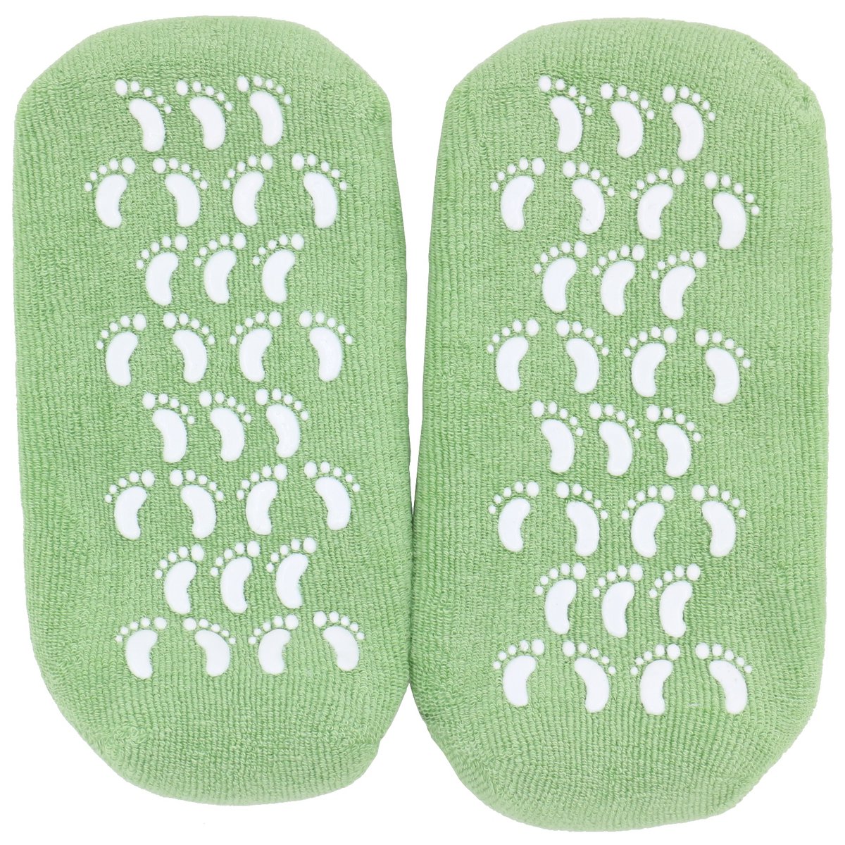 Chaussettes Vertes SPA Hydratantes - Gel aux Huiles de Jojoba et d’Olive, Vitamine E et Lavande - Contre les Pieds Secs et Craquelés, Redonne Douceur et Souplesse aux Pieds