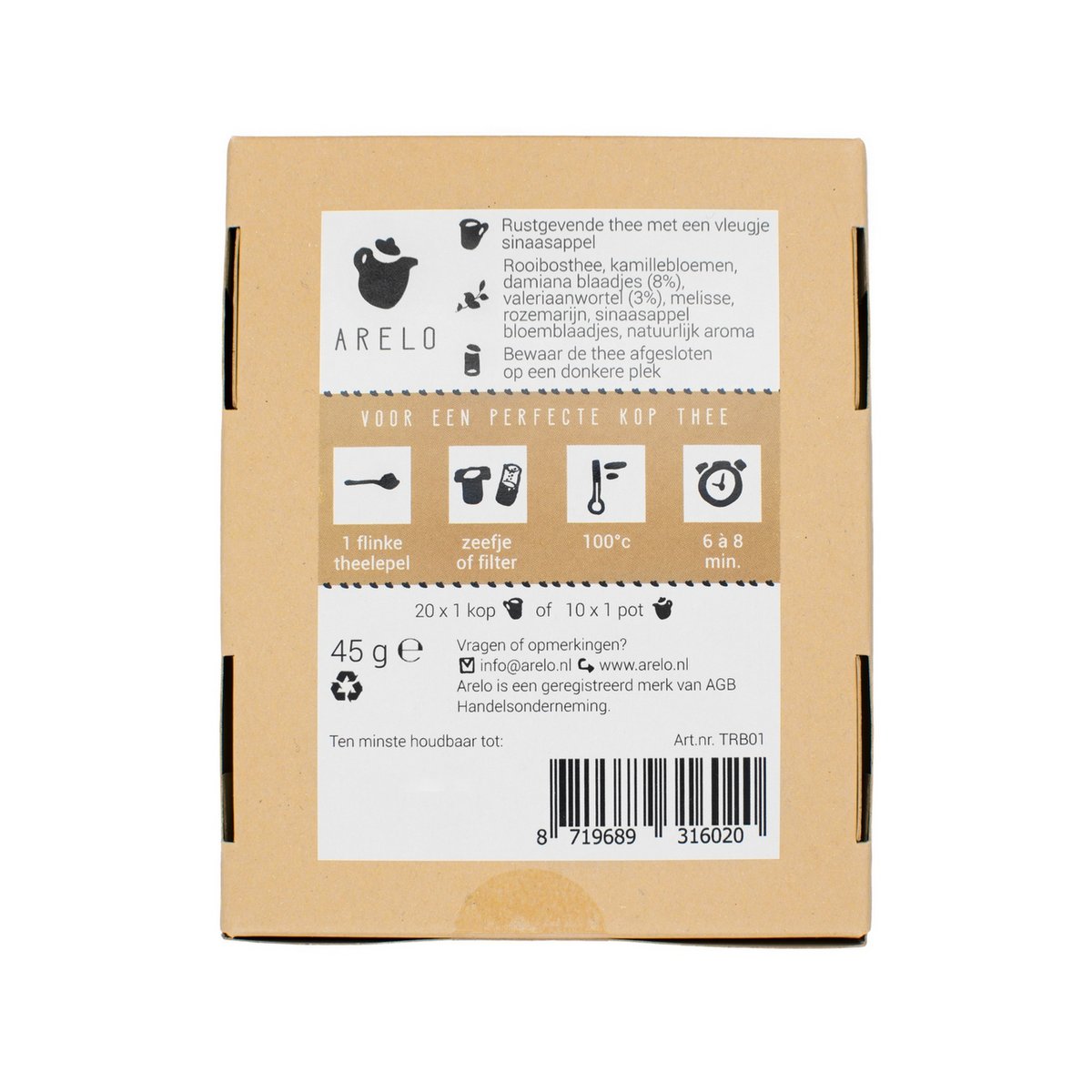 Tisane Rooibos à la Camomille, Orange et Valériane