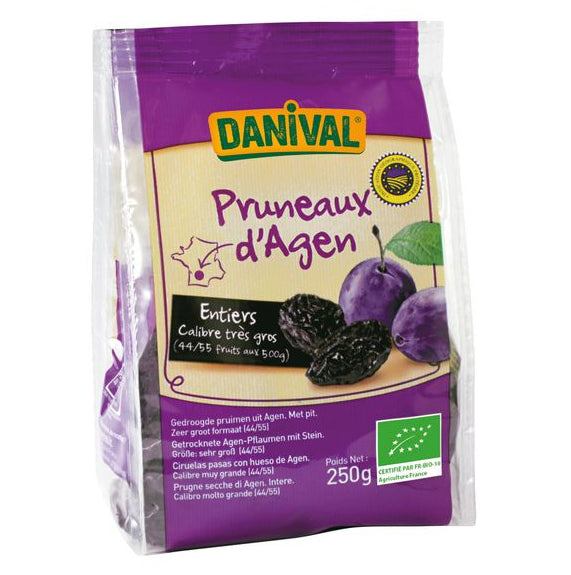 Pruneaux d'Agen bio Danival 250 g moelleux et charnus