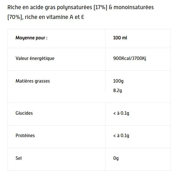 Huile vierge d’Amande - 10 cl