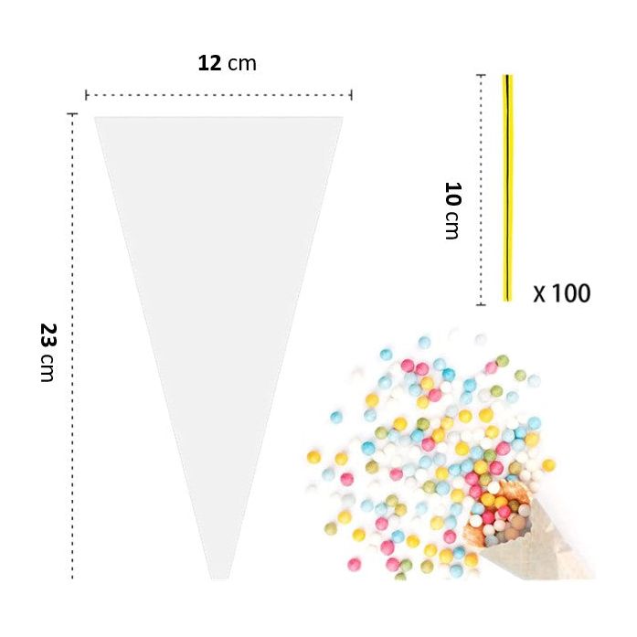 lot de 100 Sachets bonbons - livraison Express
