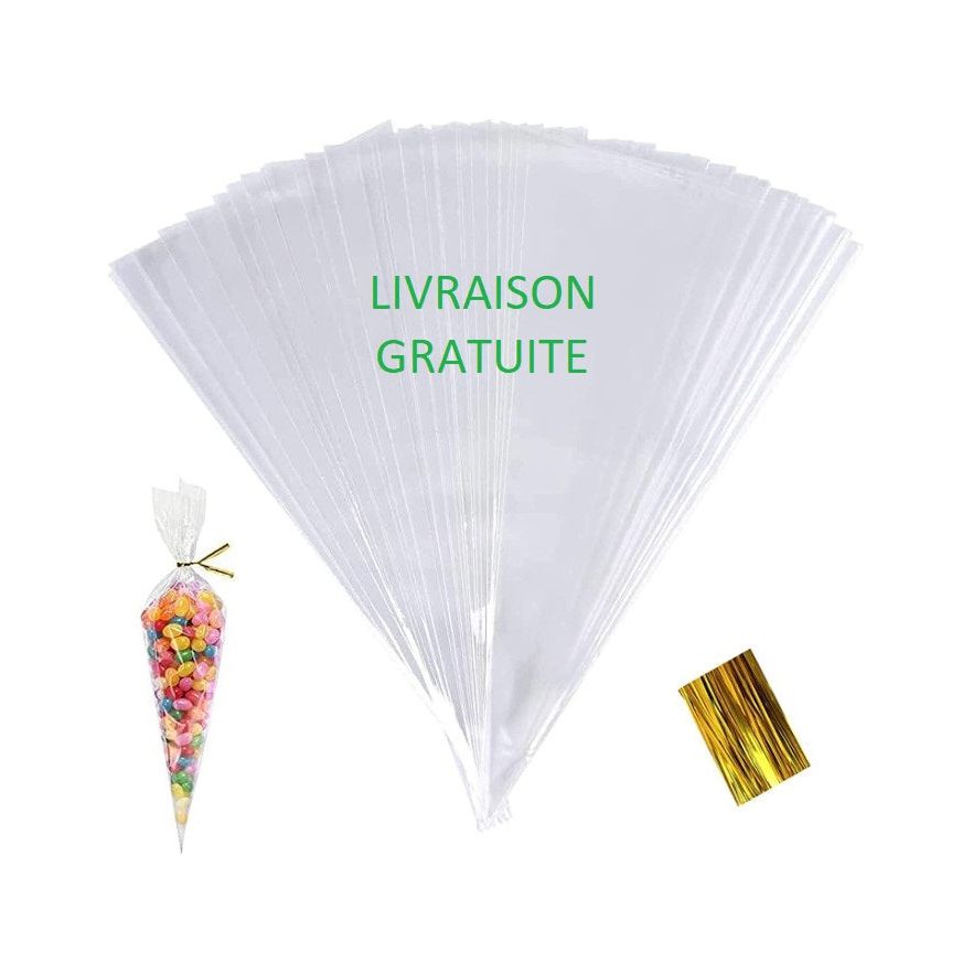 lot de 100 Sachets bonbons - livraison Express