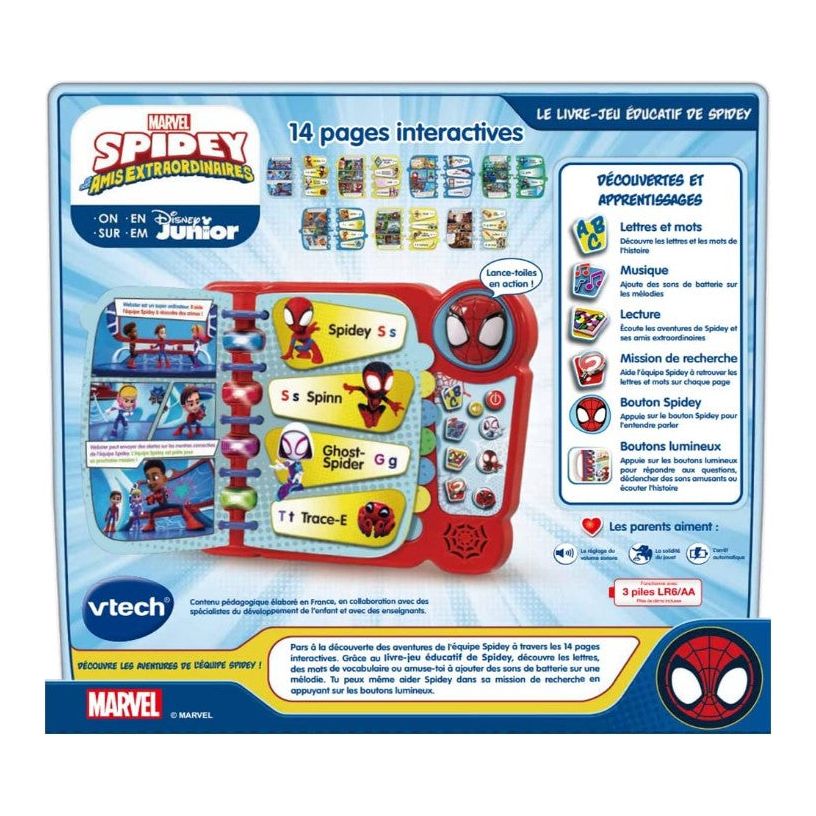 livre-éducatif de Spidey, 3 à 7 ans - Version FR