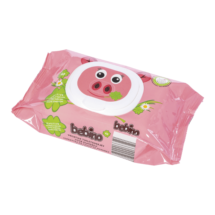 Lingettes-toilette humides pour enfants, 60 pcs