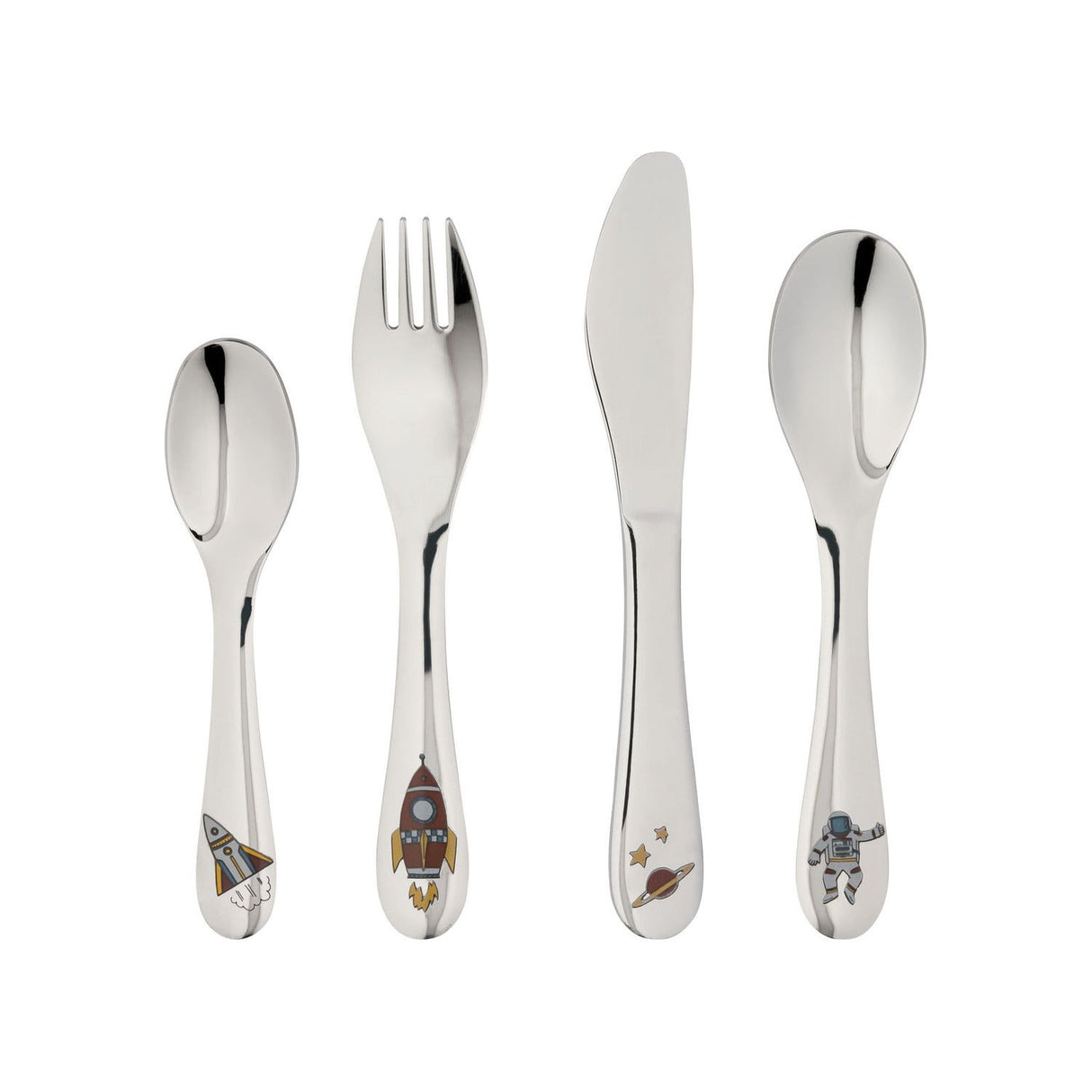 MONPAKI - Set de couvert pour enfant : cuillère, fourchette, couteau pour apprendre à manger comme les grands