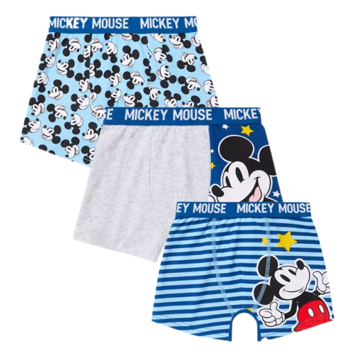 MONPAKI :  Boxers Mickey Mouse pour enfant enfant - 3 pièces