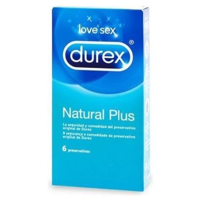 MONPAKI : Durex Natural Plus 6 préservatifs