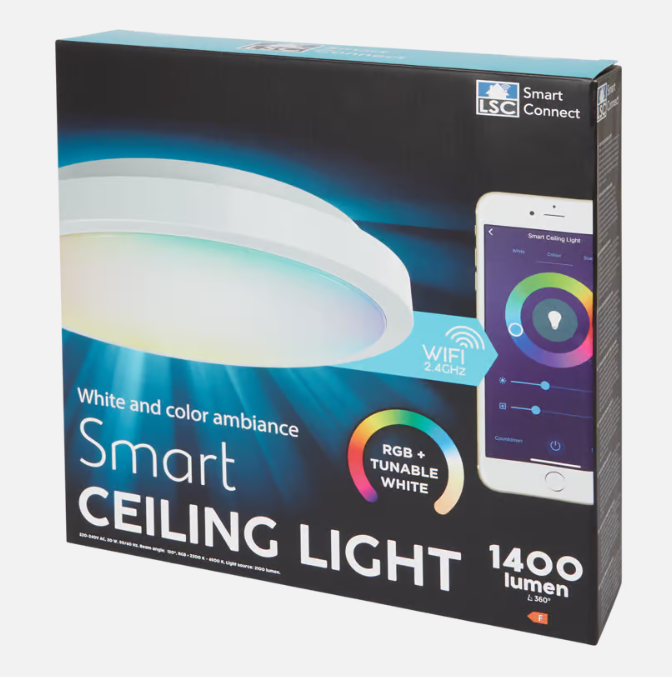 Plafonnier connecté RGB LSC SMART CONNECT