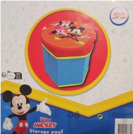 Pouf de rangement Mickey