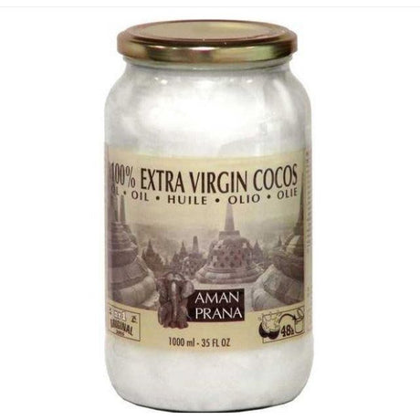 Huile de coco extra vierge crue 1000ml, bio
