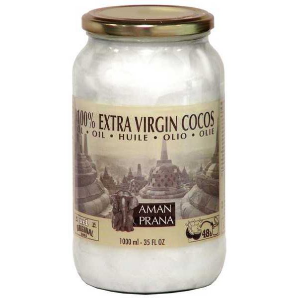Huile de coco extra vierge crue 1000ml, bio