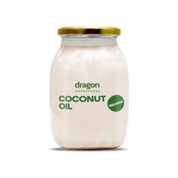 Huile de coco non parfumée, biologique, Dragon Superfoods, 1000 ml