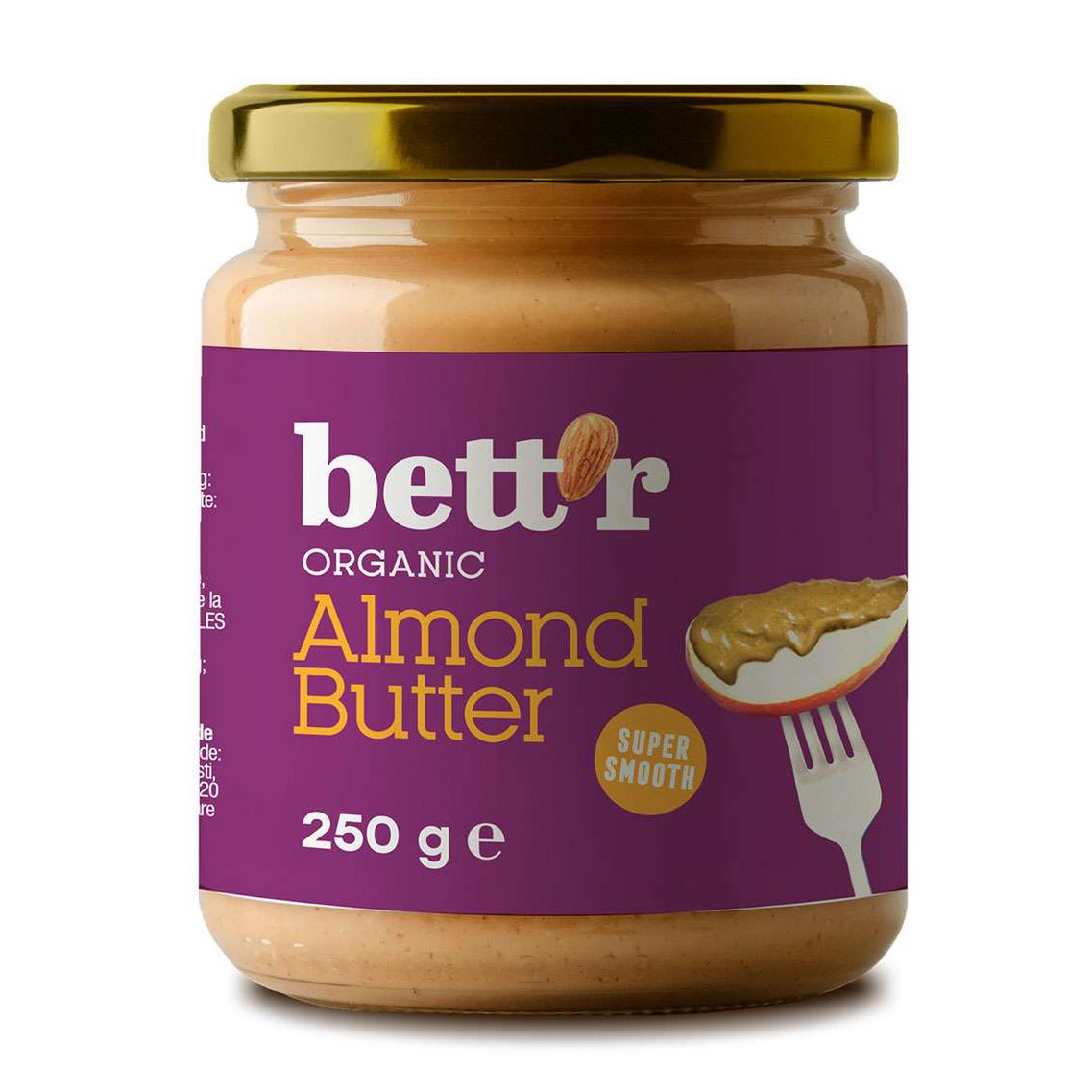 Beurre d'amandes, bio, Bett'r, 250g