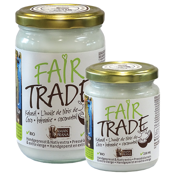 Huile de coco Amanprana Fair Trade, bio