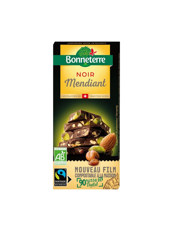 BONNETERRE Chocolat noir mendiant 100g PP