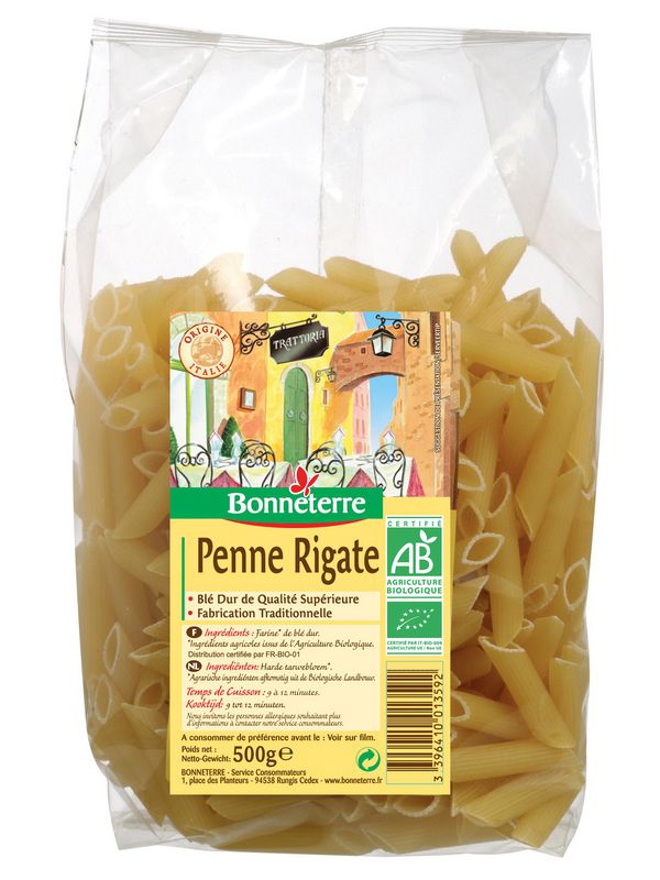 BONNETERRE Penne Rigate 500g bio