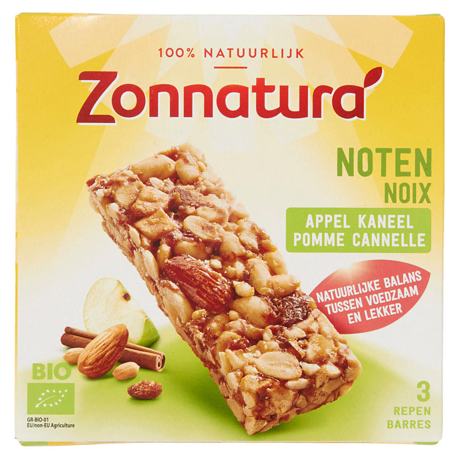 Barre noix pomme cannelle bio 25gr