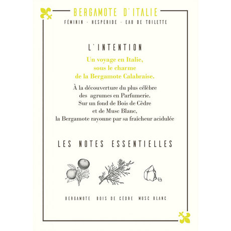 Bergamote d'Italie Eau de Toilette 50ml