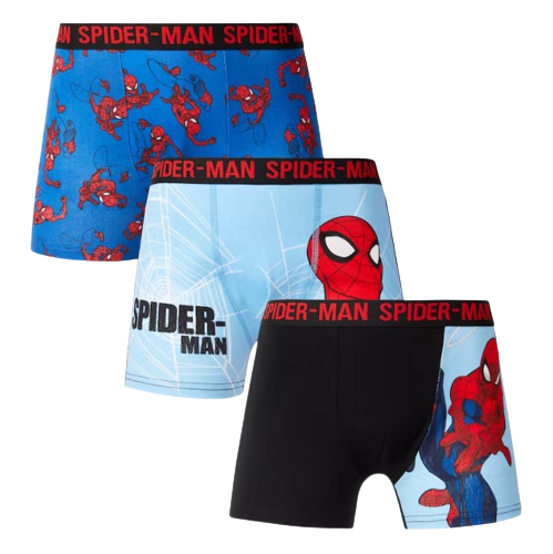 Boxer d'enfants avec motif de spider man