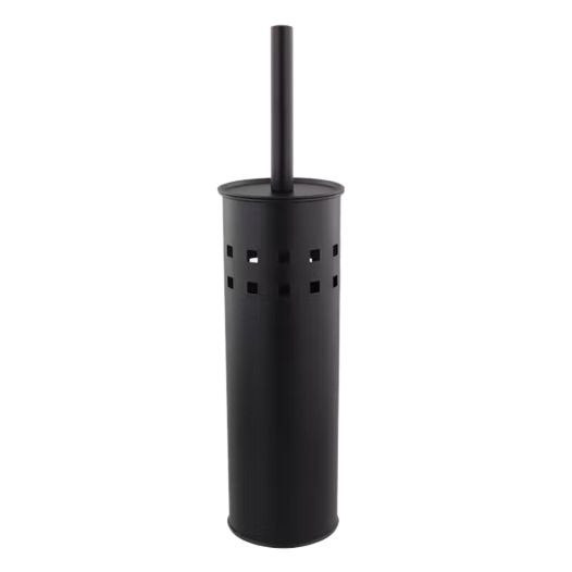 Brosse à WC en métal noir