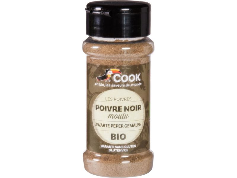 COOK Poivre noir moulu 45g