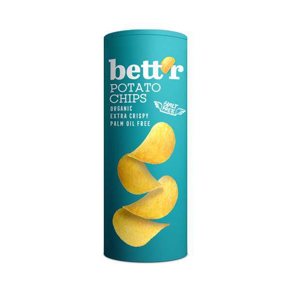 Chips de pomme de terre avec Sel, BIO, Bett’r, 160g